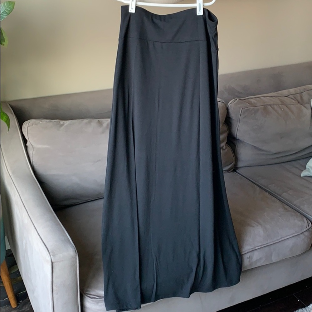 Mossimo black cotton maxi skirt size S